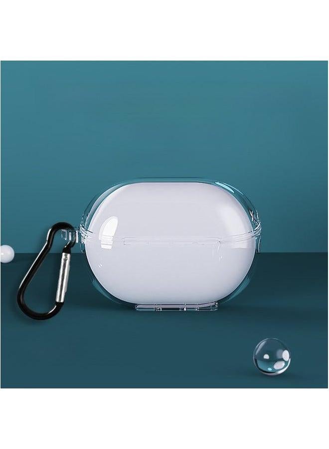 For Huawei FreeBuds Pro4 Transparent Protective Cover 3 Bluetooth Headset Anti-drop Wear-resistant HD Shell-Color:For Freebuds Se 2-Model:TPU 【with Hook】】 - Image 1