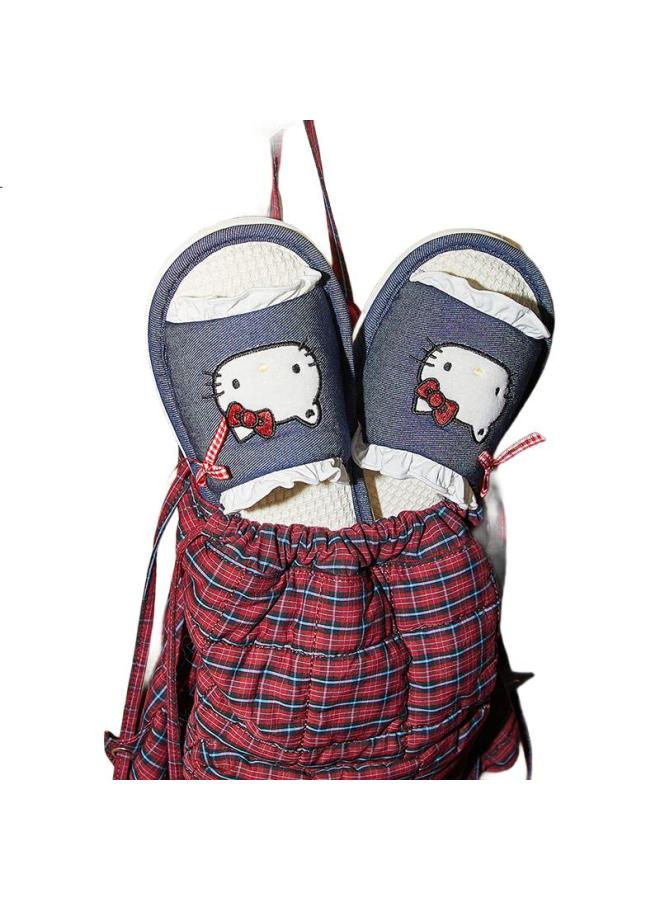Gukoo Women'S Slippers, Spring And Summer Hellokitty New Style Flat Ladies Home Linen Slippers, Dark Denim Blue, Size 36-37 - Image 1