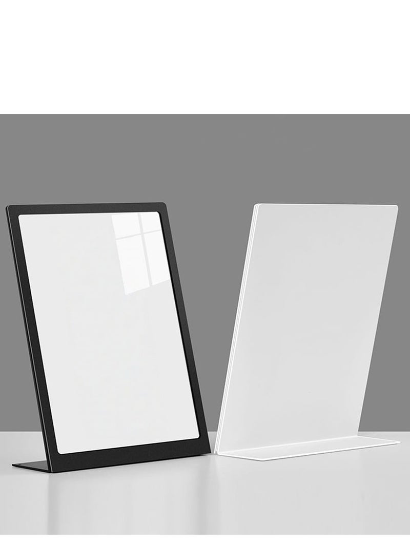 Eckek  Carbon Steel Sign Holder, Slanted Menu Displays, Table Top Sign Stand - Image 2