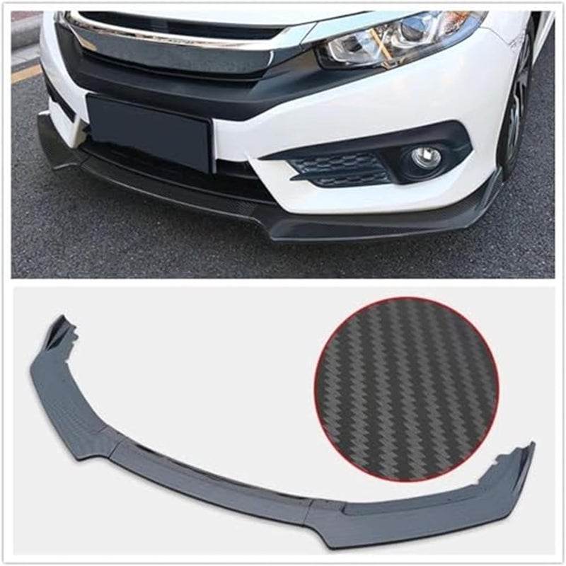 DEMULAX Front Bumper Spoiler Lip for Civic 2016-2020 - Image 2