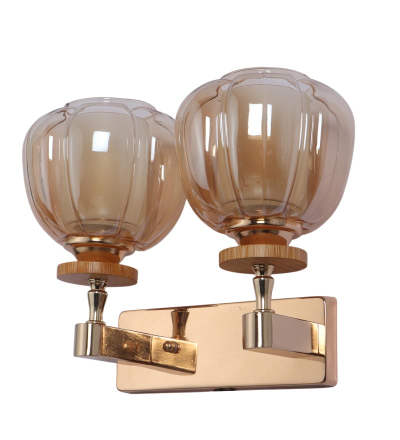ELIANTE ELAINTE Premium Wall Light | | Elegant Glass Wall Lamp for Living Room & Hallway | 3 Years Warranty | Free Bulb (Tany-Double) - Image 2