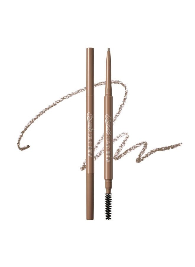 PERIPERA Speedy Skinny Brow, Precise Eyebrow Pencil, Dual-Sided Fine Tip Shades, Define Fills Brow Make up (11 MOCHA TAUPE) - Image 1