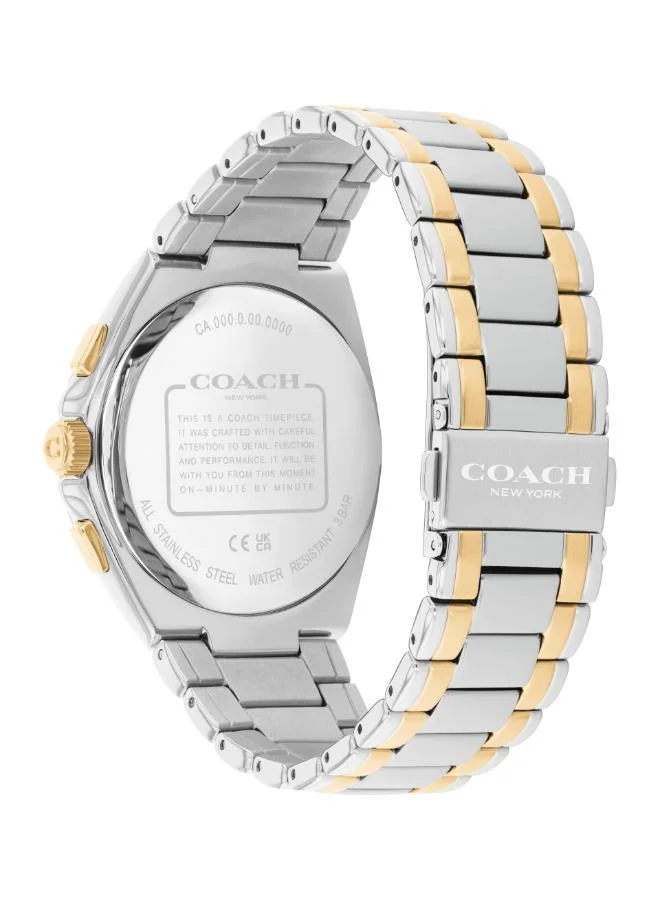 Coach  Ionic Plated Thin Gold Steel Quartz Multifunction Watch for Men | Best Price UAE