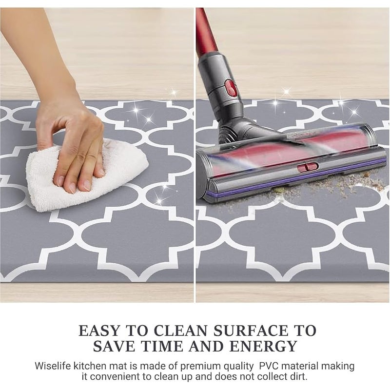 Kitchen Mat and Rugs Cushioned Anti-Fatigue,17.3x 28,Non Slip Waterproof Ergonomic Comfort Mat for Kitchen, Floor Home, Office, Sink, Laundry (C) - Image 3