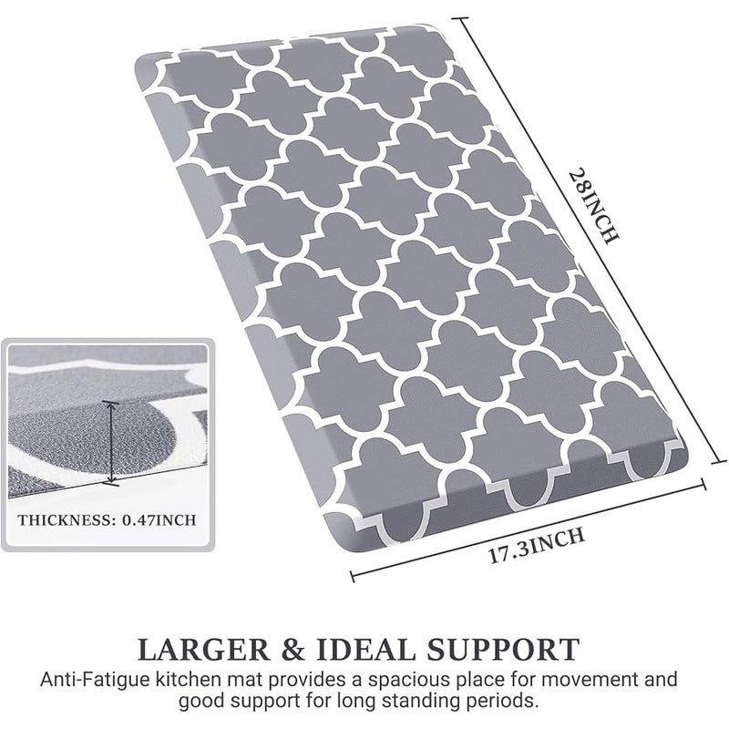 Kitchen Mat and Rugs Cushioned Anti-Fatigue,17.3x 28,Non Slip Waterproof Ergonomic Comfort Mat for Kitchen, Floor Home, Office, Sink, Laundry (C) - Image 2