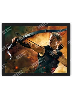 Hawk Eye Jeremy Renner Design Poster Frame 30x40 Cm