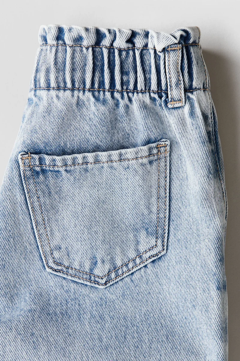 H&M Motif-detail Wide Leg Jeans
