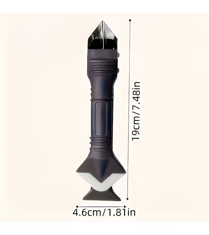 6pcs Black Upgraded Version Three In One Multi Functional Manual Joint Filling Tool Ergonomic Handle Durable Stainless Steel Tip Easy To Clean For Floor Tile Adhesive Removal Home Decoration And Household Cleaning - Image 3