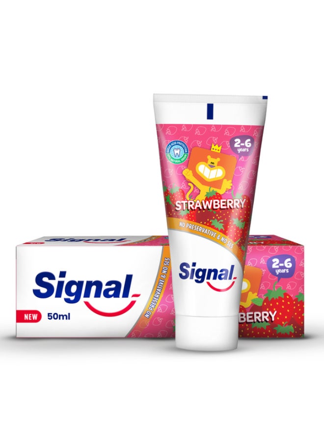Toothpaste for Kids 2-6 Years Age Strawberry 50ml