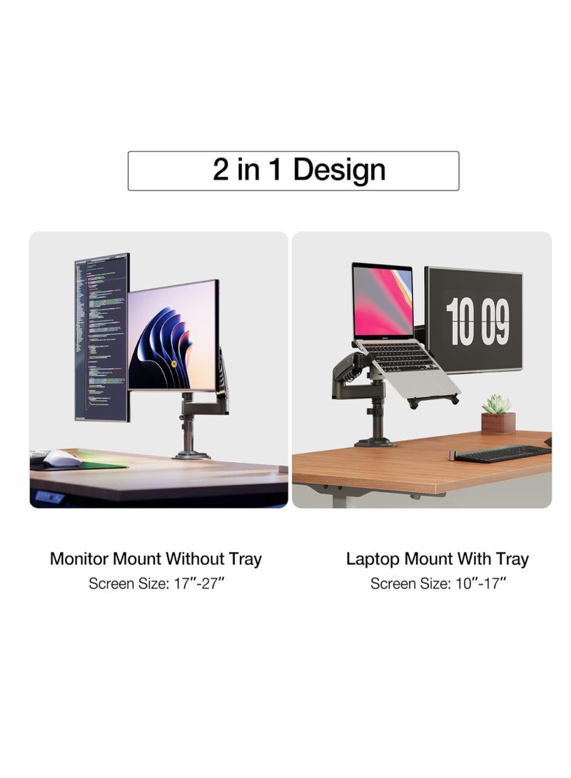 NB Argoflex NB H180 FP Dual Arm Shock Absorber 22 27 Inch Laptop Stand 10 17 Metal - Image 2