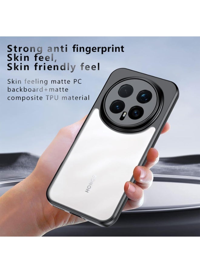 جراب حماية لهاتف Honor Magic 8 Pro، مقاوم للصدمات، غطاء خلفي صلب شفاف، مقاوم للاصفرار، حماية شاملة 360 درجة، غطاء خلفي شفاف من مادة TPU لهاتف Honor Magic 8 Pro - Image 3