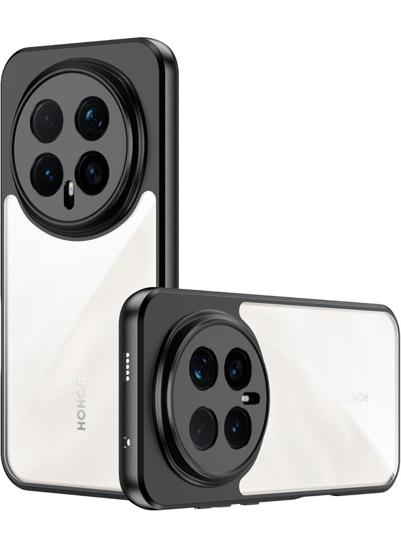 جراب حماية لهاتف Honor Magic 8 Pro، مقاوم للصدمات، غطاء خلفي صلب شفاف، مقاوم للاصفرار، حماية شاملة 360 درجة، غطاء خلفي شفاف من مادة TPU لهاتف Honor Magic 8 Pro - Image 1