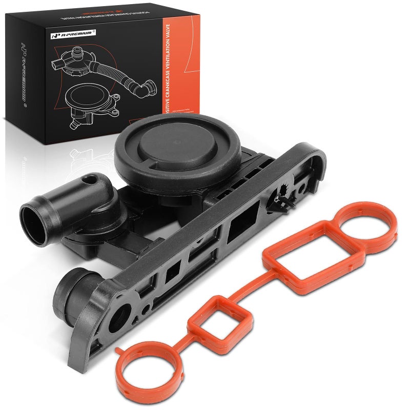 A-Premium APremium With Check Valve PCV Valve Crankcase Vent Valve wGasket Kit Compatible with Volkswagen VW Jetta Passat 2006 Audi A3 2006 A4A4 Quattro 20052006 20L Replace 06F129101N - Image 3