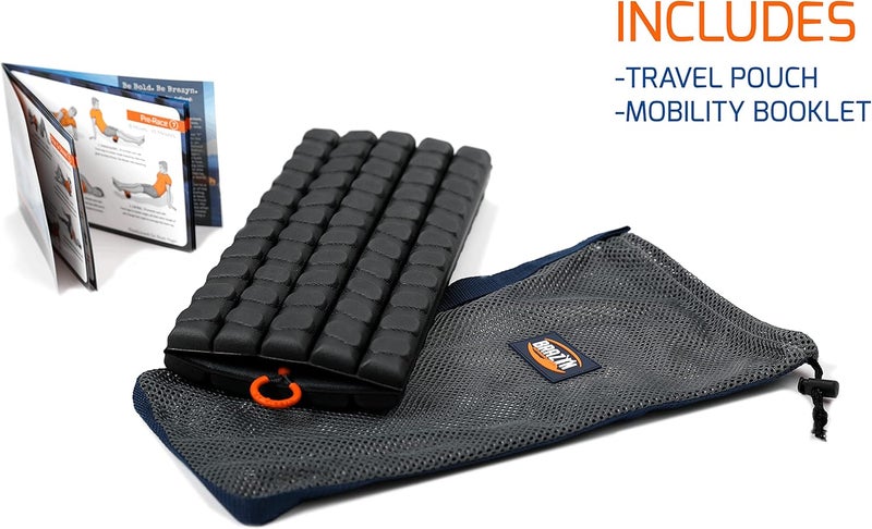 Brazyn Morph Foam Roller (Alpha-Midnight) Collapsible Travel Foam Roller for Back Pain Relief, Workout Muscle Recovery, Back Massager, Deep Tissue Leg Massage, Back Cracker, Stretcher; Small, Portable - Image 3