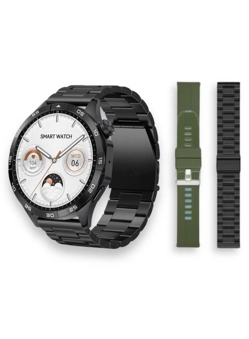 Oteeto AMOLED Full Screen Smart Watch Supports 4G and Bluetooth Calls, Smart Health Monitoring, Long Range Battery, Stylish Design, Android & iPhone – Watch 4 Pro Edition - Image 2