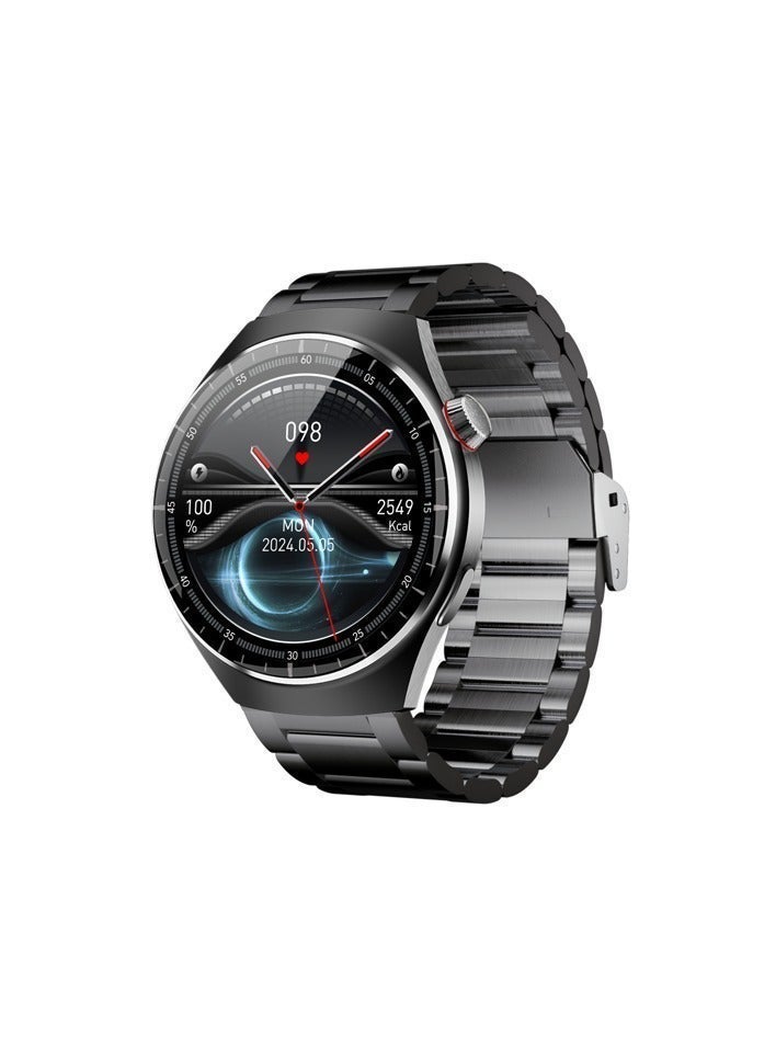 أوتيتو ساعة ذكية بشاشة كاملة AMOLED تدعم المكالمات والبلوتوث، مراقبة صحية ذكية، بطارية طويلة المدى، تصميم أنيق، متوافقة مع أندرويد وآيفون – إصدار Watch 4 Pro - Image 1