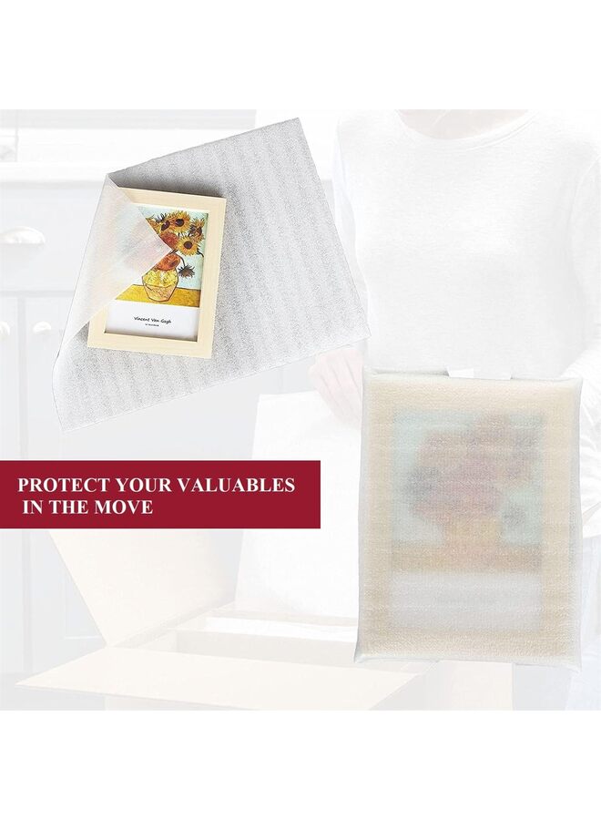 50 PCS 12”x12” Foam Wrap Sheets for Packing Moving Supplies, Cushion Foam Wrap Packing Foam for Dishes, China, Glassware - Image 4