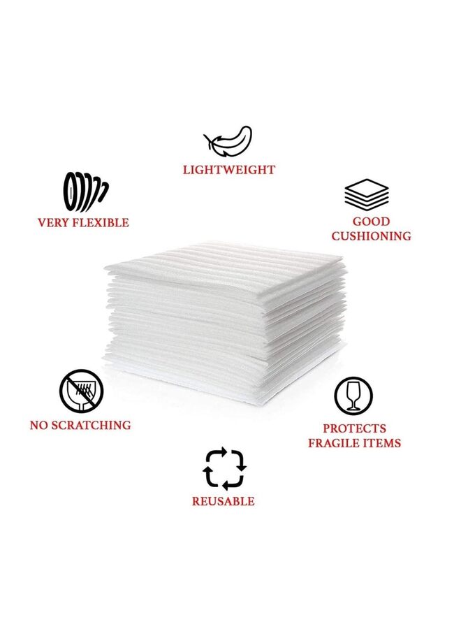 50 PCS 12”x12” Foam Wrap Sheets for Packing Moving Supplies, Cushion Foam Wrap Packing Foam for Dishes, China, Glassware - Image 3