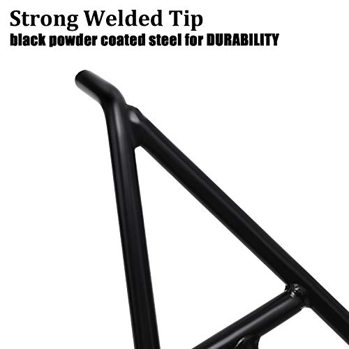 Eapele Triangle Stand for Dirt Bike, Solid Steel Structure Dirt Bike Stand, Universal for 80-500cc Supermoto Motocross Enduro Pit Bike-Black - Image 2