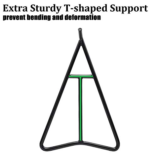 Eapele Triangle Stand for Dirt Bike, Solid Steel Structure Dirt Bike Stand, Universal for 80-500cc Supermoto Motocross Enduro Pit Bike-Black - Image 3