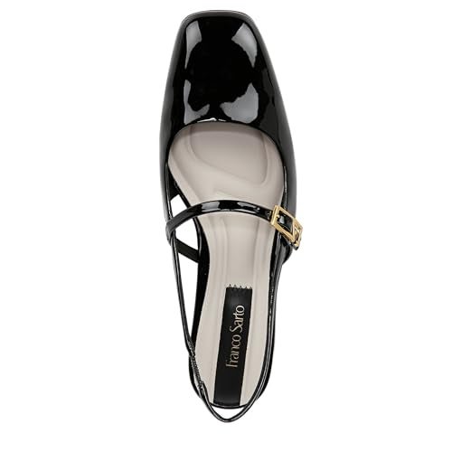 Franco Sarto Womens Destin Ballet Flat Black Patent 7 M - Image 5
