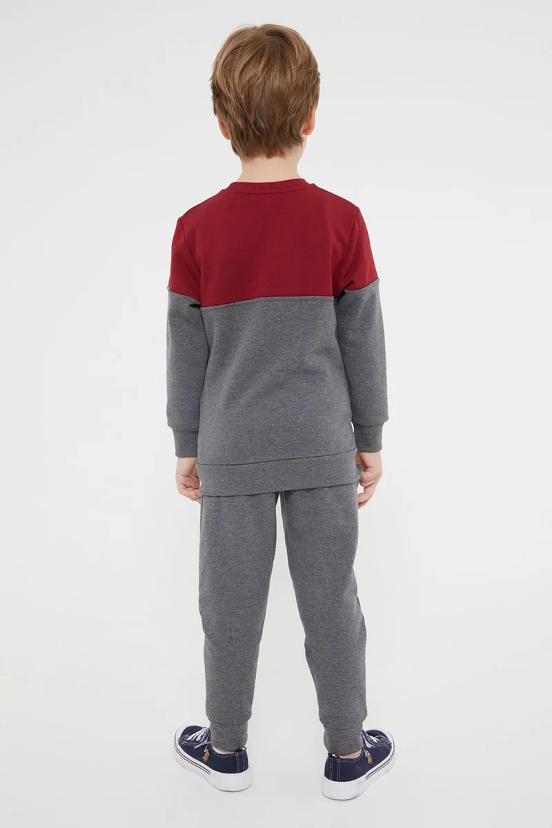 يو اس بولو اسن BASE. Polo Assn. Base. Polo Assn Licensed Claret Red Boy's Tracksuit Set