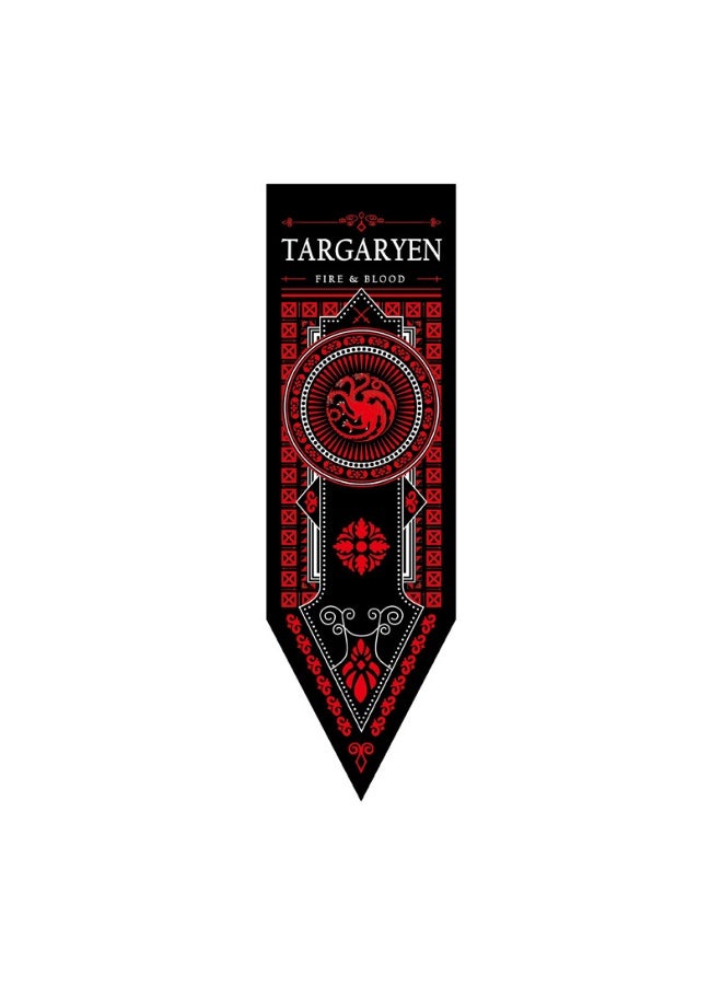 House Targaryen Game of Thrones Woven Flag, 150 x 47 cm，Indoor & Outdoor Decorative Banners, National Day Party Banners