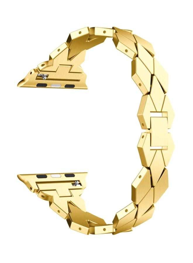 Voberry Replacement Band For Apple Watch Series 1/2/3 42mm Gold - Image 1