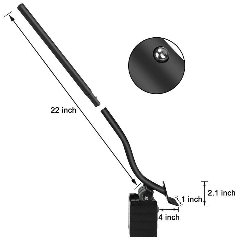 VIOBEPASS Furniture Lifter Tool  21"" Appliance Mover Tool Set For Heavy Furniture Protective Pads Sliders Wheels Up To 1000 Lb Move Sofa Furniture Easier (1 Lifter Tool+4 Heightening Block+2 Protective Pads) - Image 5