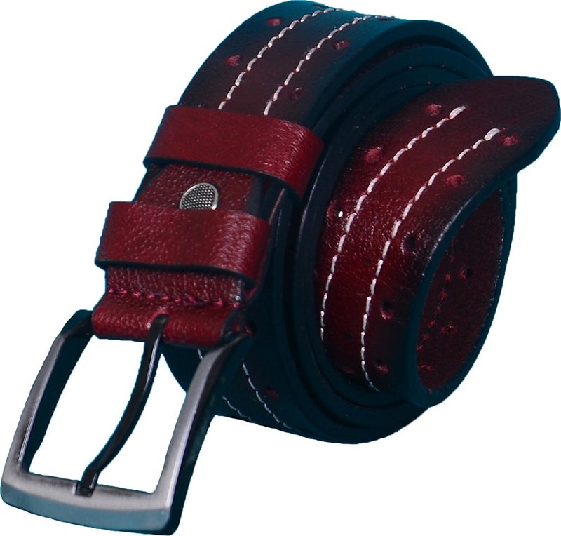 Strong 100% Leather Belt, Men's Jeans Belt KM01  - Image 1