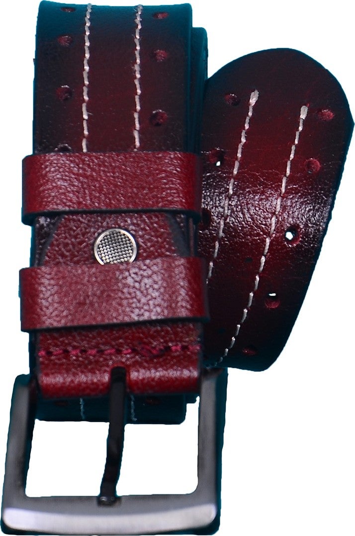 Strong 100% Leather Belt, Men's Jeans Belt KM01  - Image 2