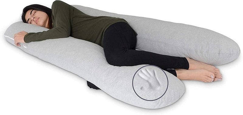 Moro Pregnancy Pillow Cotton, Nursing U Shape Pillow Multifunctional Maternity Pillow For Neck Back Hip Belly Support With Removable Washable Cover-Cotton