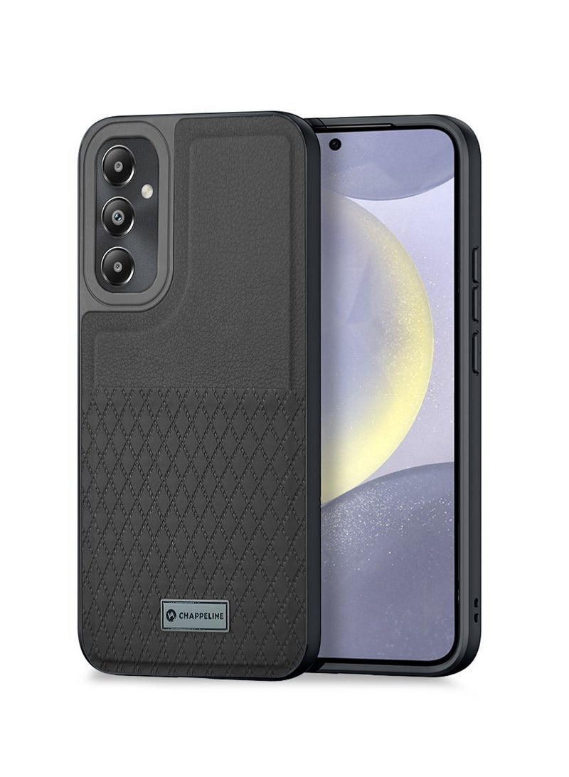 CHAPPELINE Liquid Silicone With Raised Camera Lips Card Holder Case Cover For Samsung Galaxy S24 5G 2024 Black - Image 1