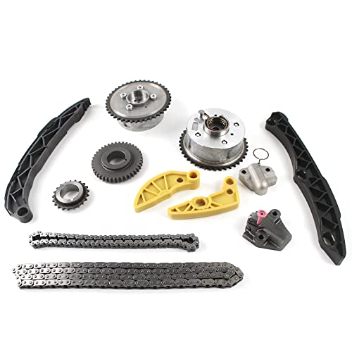 FIWARY Timing Chain Kit with VVT Gear 243502G750 for Kia Sorento Sportage Hyundai Santa Fe Sonata 2.4L 2.0L G4KJ Engine Direct OE Replacement - Image 1