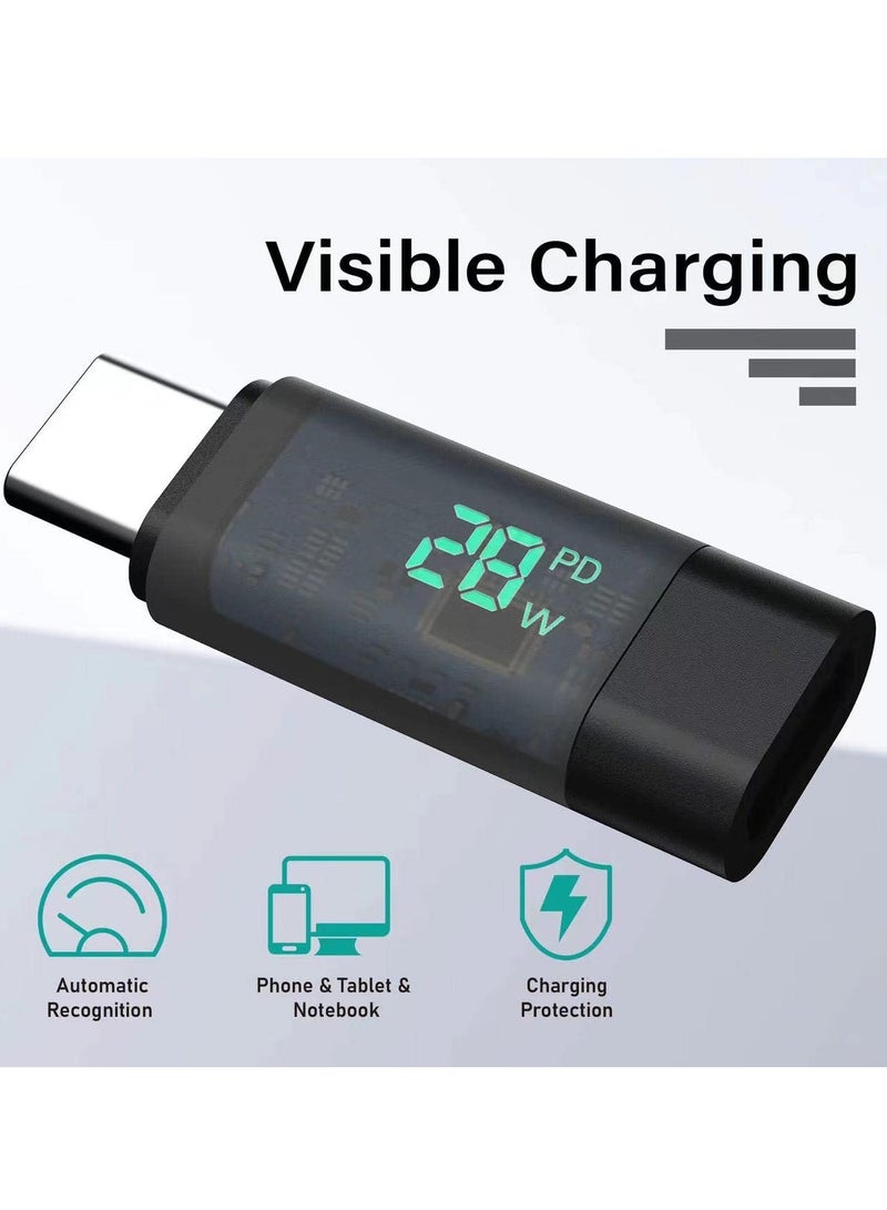 Suntown محول تمديد USB C 3.2/40Gbps تمديد قصير من النوع C 8K@60Hz PD 28W من النوع C ذكر إلى أنثى Thunderbolt QC ونقل البيانات لأجهزة USB-C (قطعتان) - Image 5