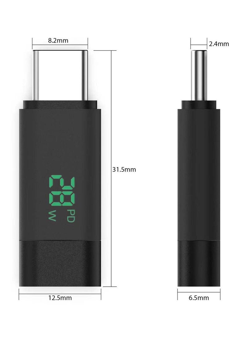 Suntown محول تمديد USB C 3.2/40Gbps تمديد قصير من النوع C 8K@60Hz PD 28W من النوع C ذكر إلى أنثى Thunderbolt QC ونقل البيانات لأجهزة USB-C (قطعتان) - Image 3