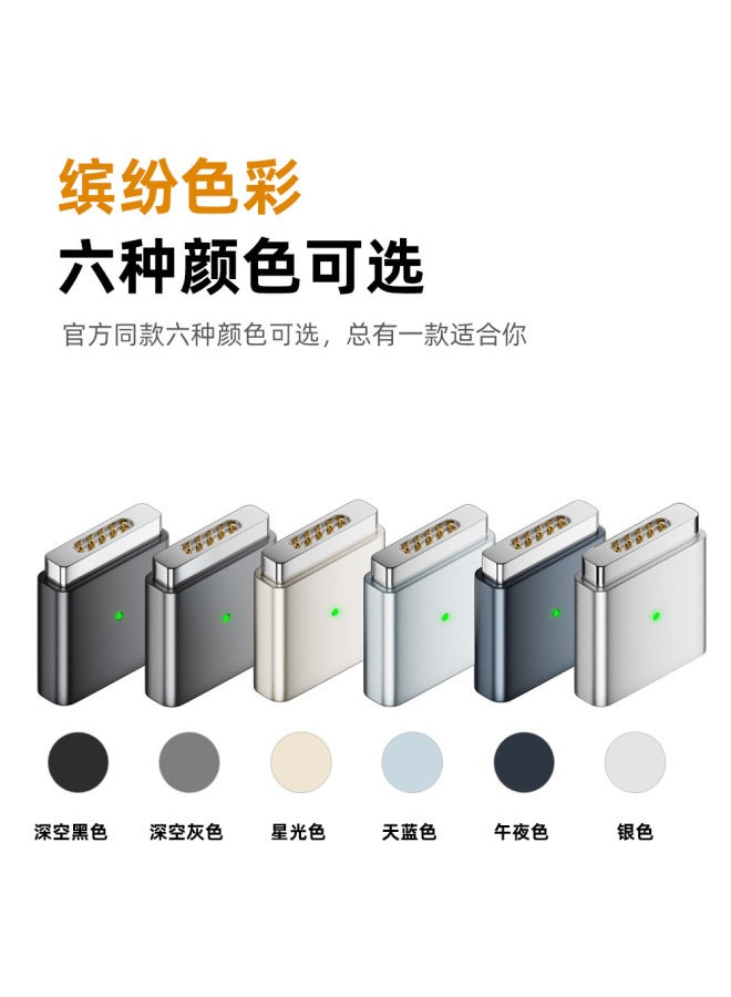 Type-c To Magsafe2 Is Suitable For Apple Notebook Macbook Magnetic Adapter T-head 100w Fast Charging - Image 3