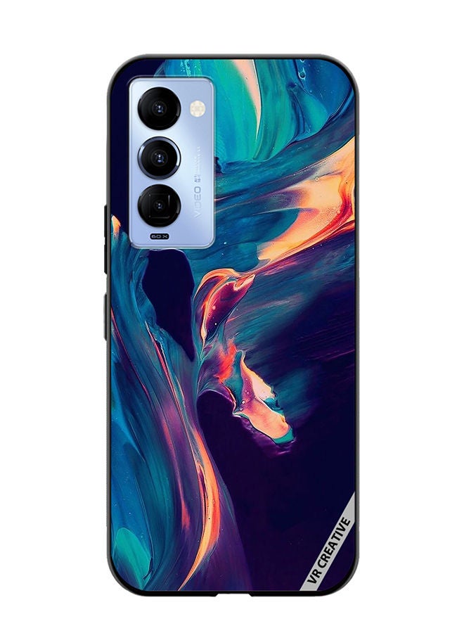 VR CREATIVE Protective Case Cover For Tecno Camon 18/18 P Abstract Design Multicolour - Image 1