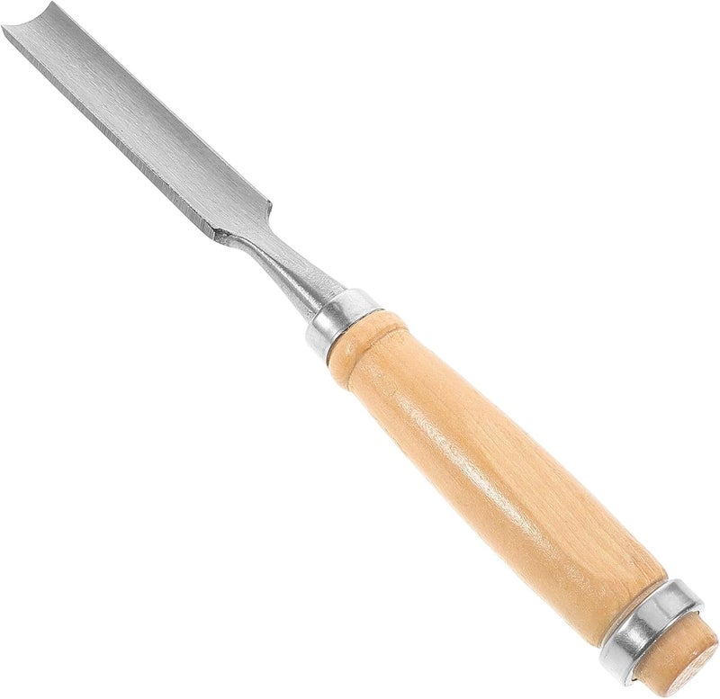 Hemobllo Wood Carving Chisel Semicircle Gouge 18mm Hand Tool for Woodworking Carpentry Detail Sculptural Carving Tool - Image 1