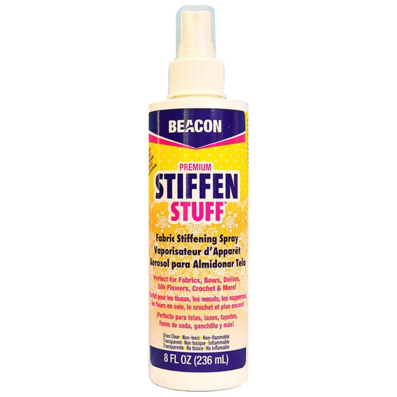 Beacon Stiffen Stuff Fabric Stiffening Spray - Quick, Even Application with No Flaking or Cracking, 8-Ounce - Image 1
