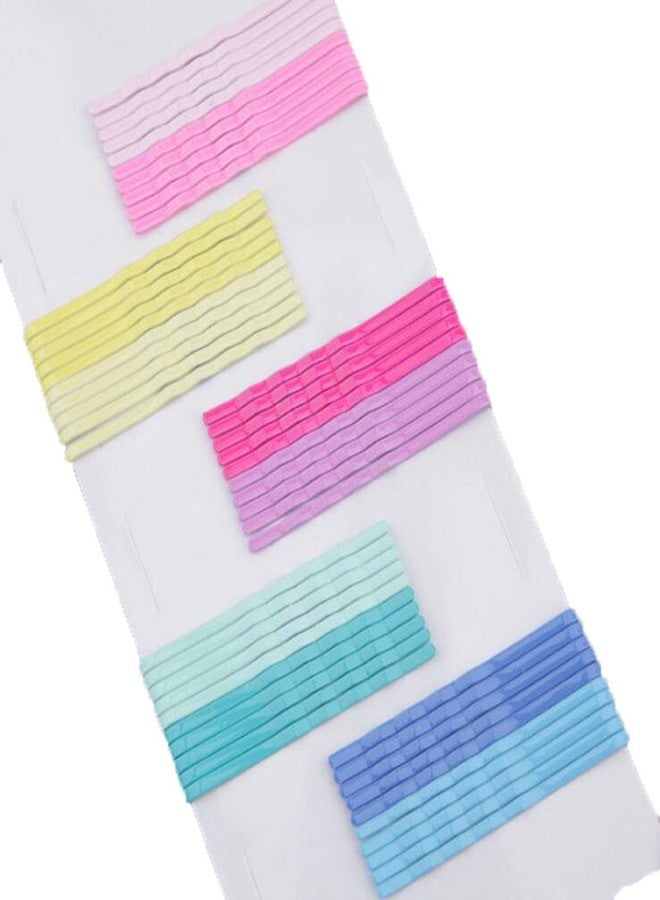 لوزين 50 قطعة من دبابيس الشعر الملونة المموجة - Image 1