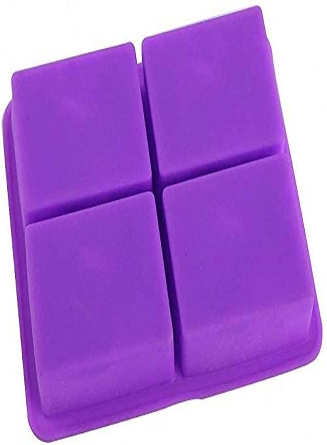 Rinkle Trendz Silicone Molds 4-Cavity Trays for Cake Chocolate Cupcake Mold Fondant Shape Decorating,1Pc - Random Color