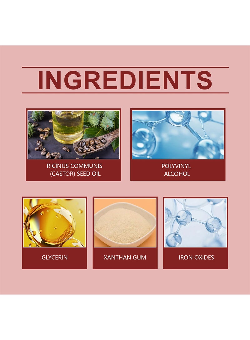 EELHOE Lip Liner & Stain, Long Lasting Waterproof Matte Lip Liner Tattoo, Moisturizing Lip Makeup for Women, 3ml Coffee - Image 4