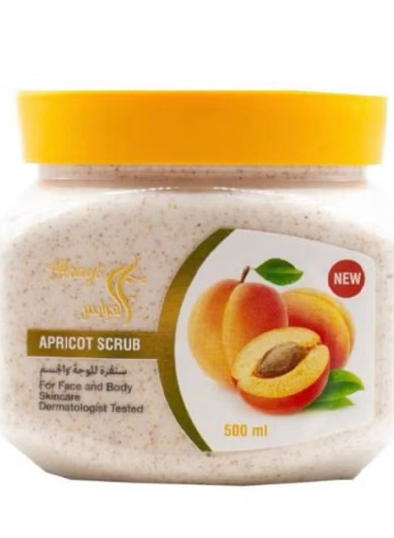 Alarays Scrubbing Cream for Face and Body With Apricot 500ml - Image 1