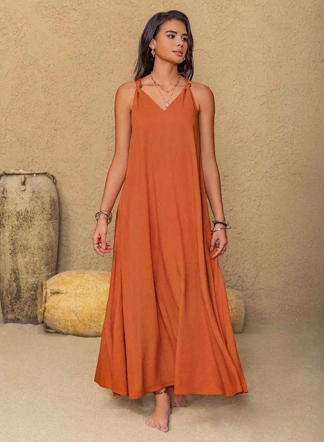 Take Two  Solid Twist Cami Maxi Dress for Women | Best Price UAE