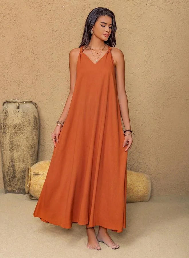 تايك تو Solid Twist Cami Maxi Dress