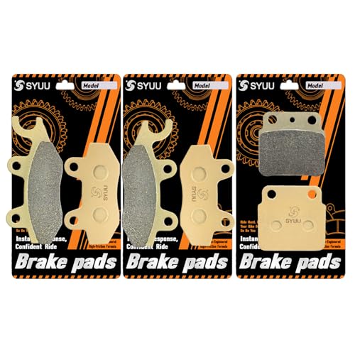 S SYUU High-Performance Reliable Motorcycle Front Rear Brake Pads Compatible with 2006-2009 Suzuki Quadracer 450 LTR450 2x4, 2009 Quadracer 450 LTR450Z 2x4 - Easy Installation FA165F FA135F FA137R - Image 1