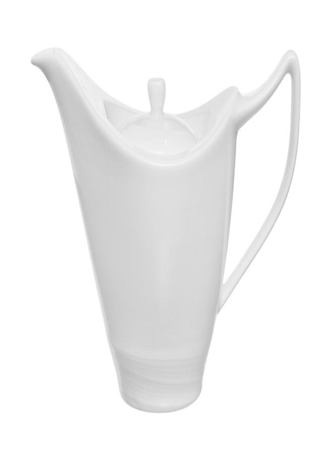 Royal Porcelain Royal Porcelain Coffee Pot with Lid Shape Silk 0.40 L White  - Image 1