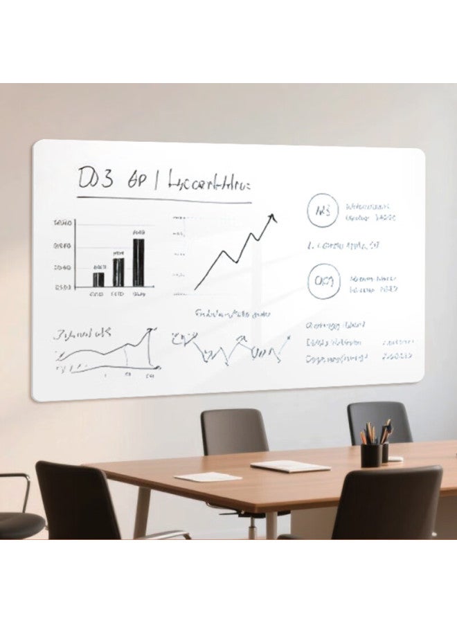 Pancai 120x200cm Matte Magnetic Whiteboard Wall Sticker Removable Non-damaging Wall Home Kids Doodle Board Office Teaching Writable Erasable Wall Paper Magnetic Blackboard