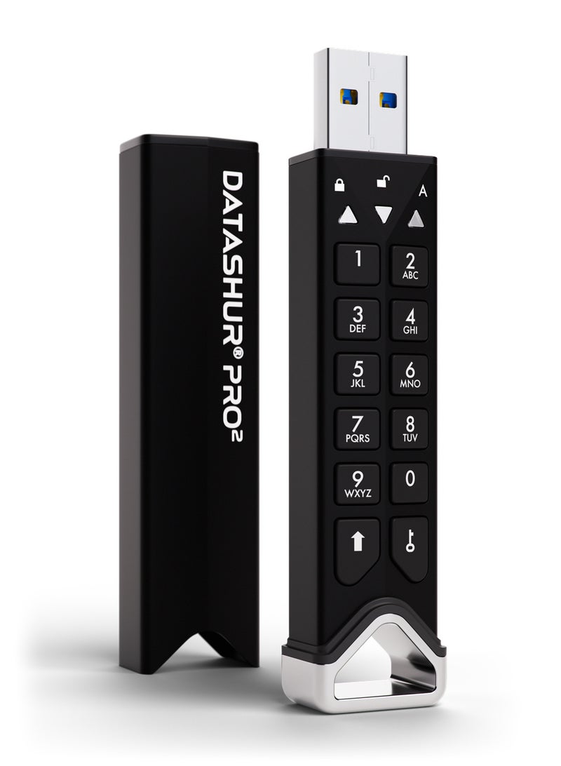 iStorage dataAshur PRO2 سعة 16 جيجابايت | محرك أقراص فلاش آمن | معتمد من FIPS 140-2 المستوى 3 | محمي بكلمة مرور | مقاوم للغبار/الماء - Image 2